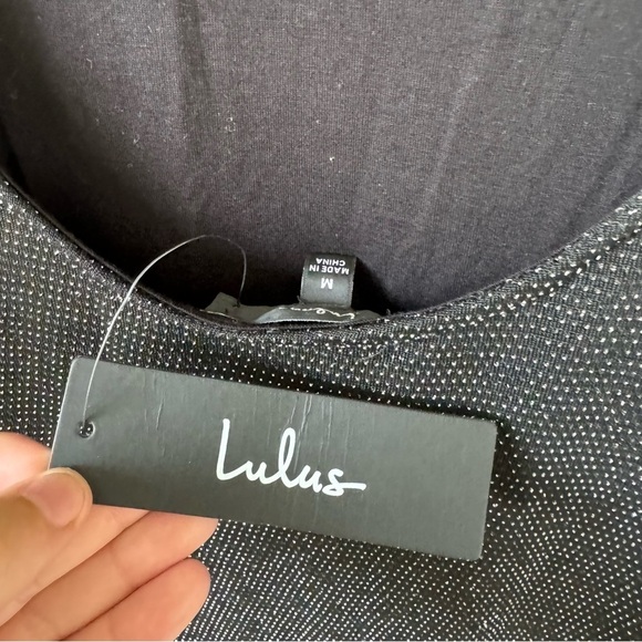 NWT Lulus Gift of Love Black Backless Long Sleeve Bodycon Mini Dress - Picture 4 of 4